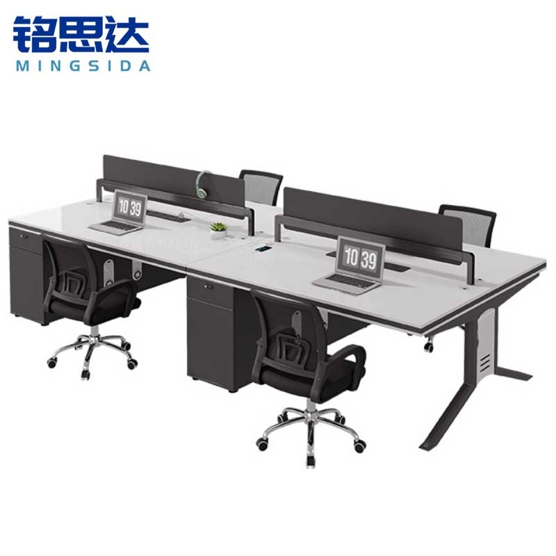 铭思达办公桌1.4米四人含椅套