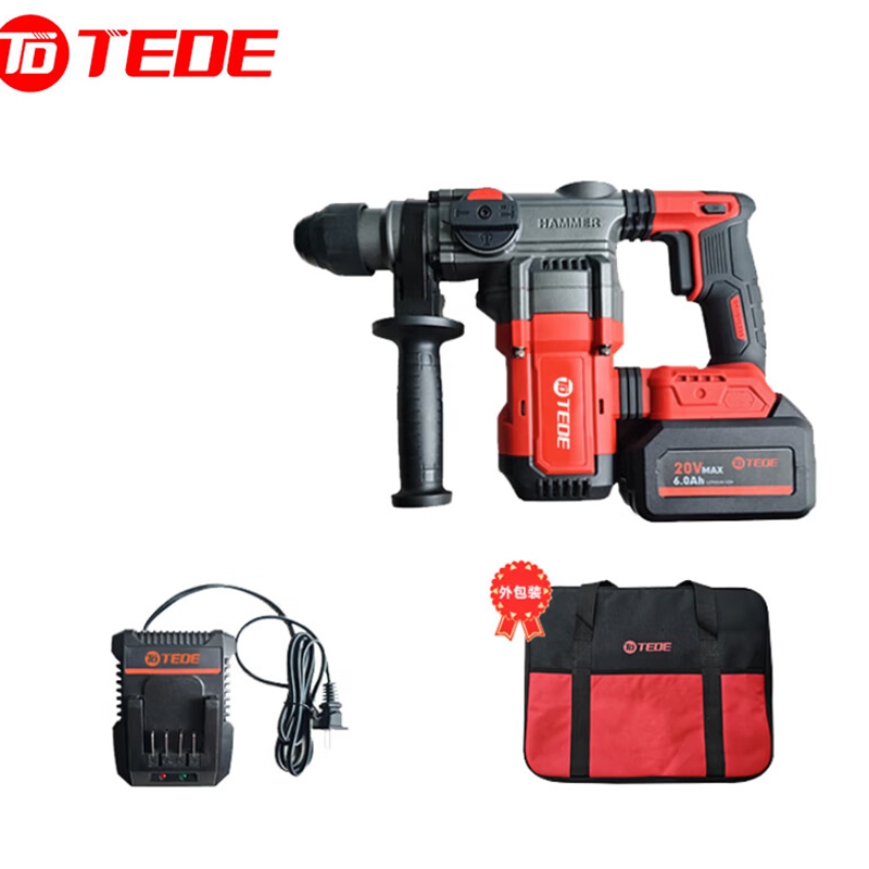 TEDE 锂电无刷充电式冲击钻/重锤 YD-5065 一电一充单位:套高清大图