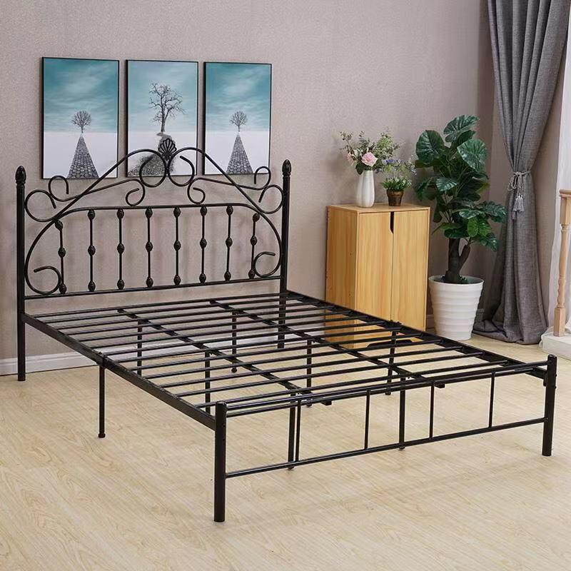 欧式简约时尚铁架公主床网红轻奢铁艺床儿童1米121518米视频