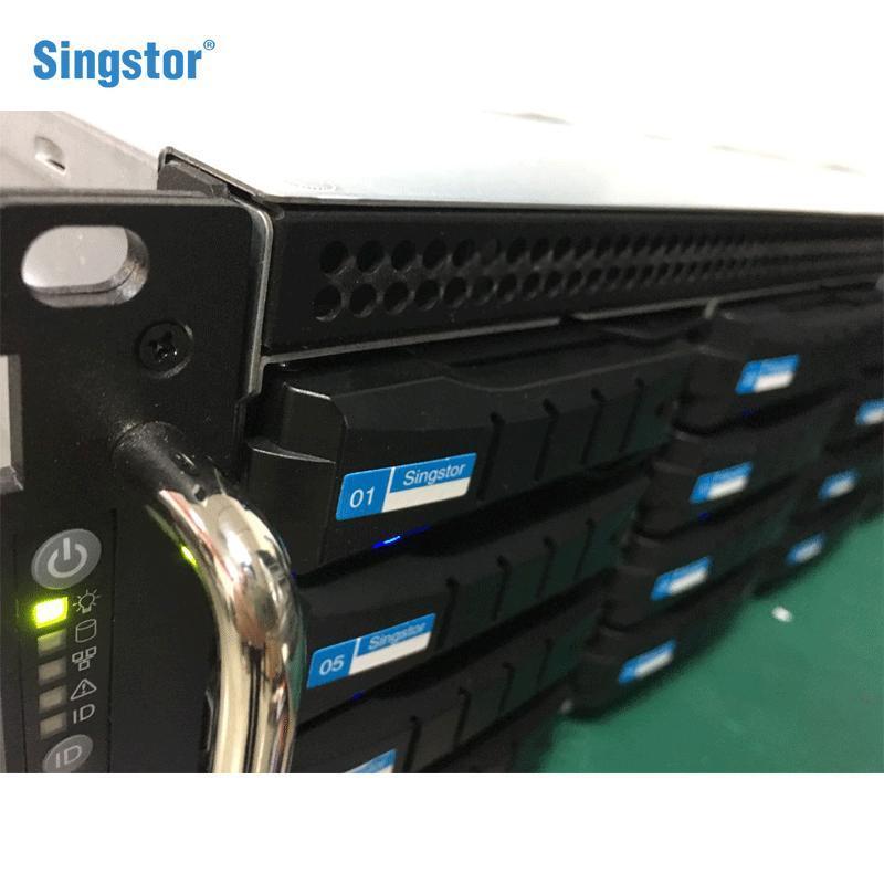 鑫云(Singstor)SS300P-16R真人秀制作磁盘阵列 4K剪辑光纤NAS中央共享存储 裸机+128TB
