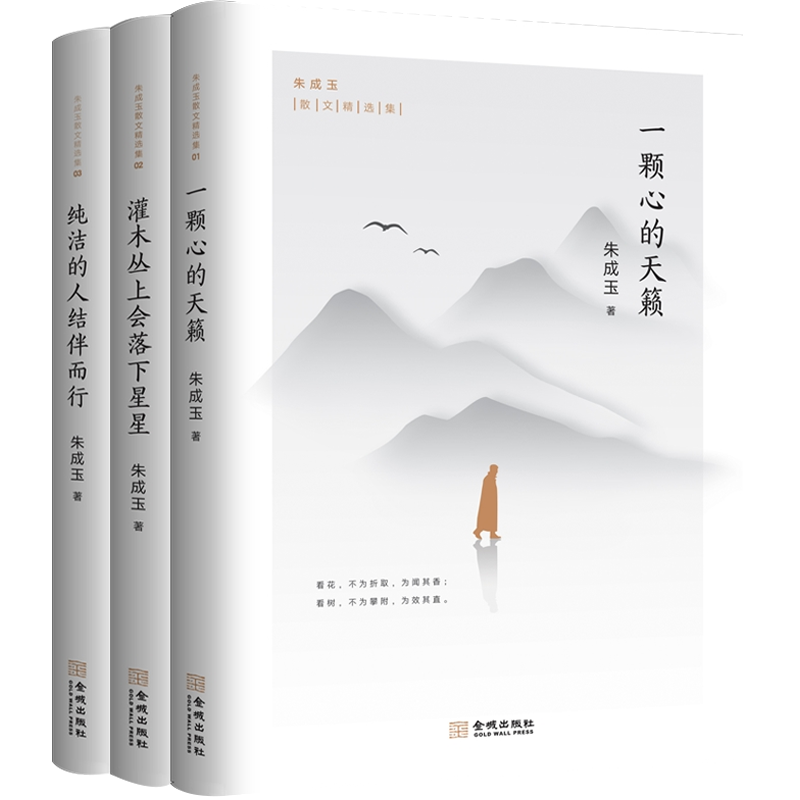 [醉染正版] 朱成玉散文集全3册 一颗心的天籁+灌木丛上会落下星星+纯洁的人结伴而行 中小学课外阅读散文集 中国高清大图