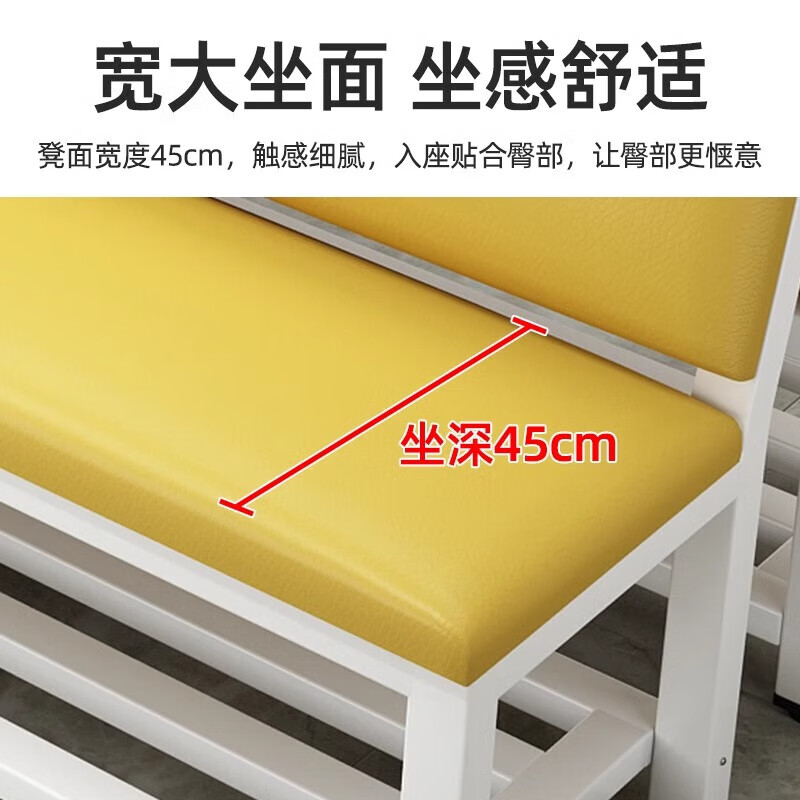 锦医院候诊椅输液椅休息区靠墙长凳软包长条凳靠背椅长凳沙发1.3米高清大图