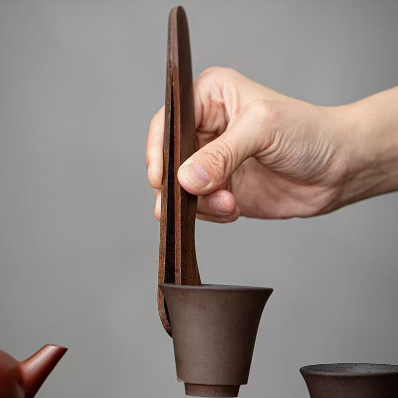 茶循 功夫茶具配件用品茶刀茶夹 黑陶--灯塔[茶道六君子]高清大图