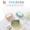 三维工匠3个香皂盒浴室沥水双层北欧肥皂盒创意新款塑料旅行手工皂托皂架 1个北欧粉