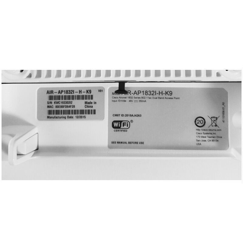 思科（Cisco）AIR-AP1832I-H-K9 1300M双频企业无线接入点 无线AP