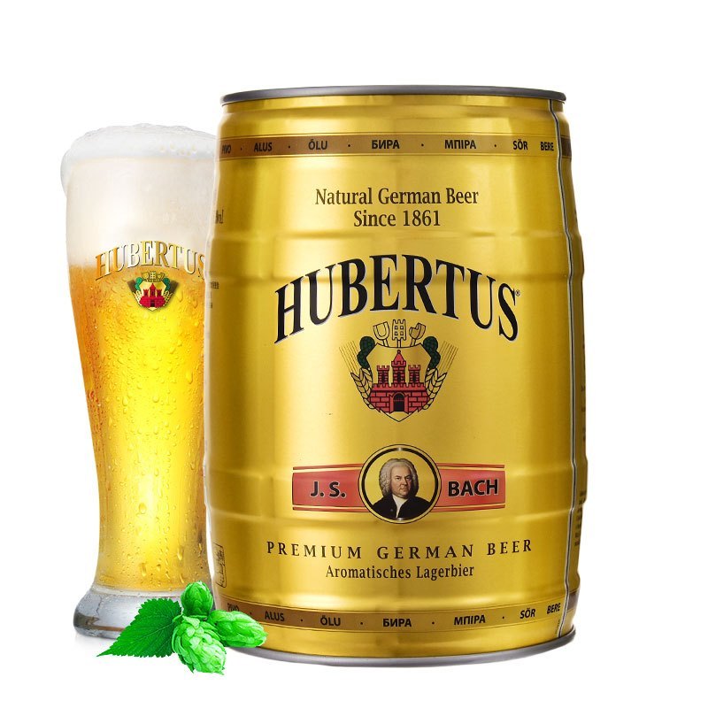 德国HUBERTUS狩猎神拉格啤酒5L大桶