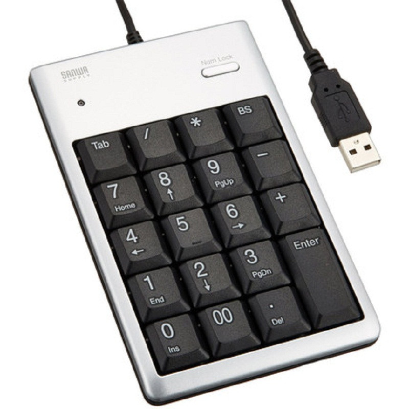 (DT)山业 NT-16USVN USB 数字 键盘 (计价单位:个) 银色