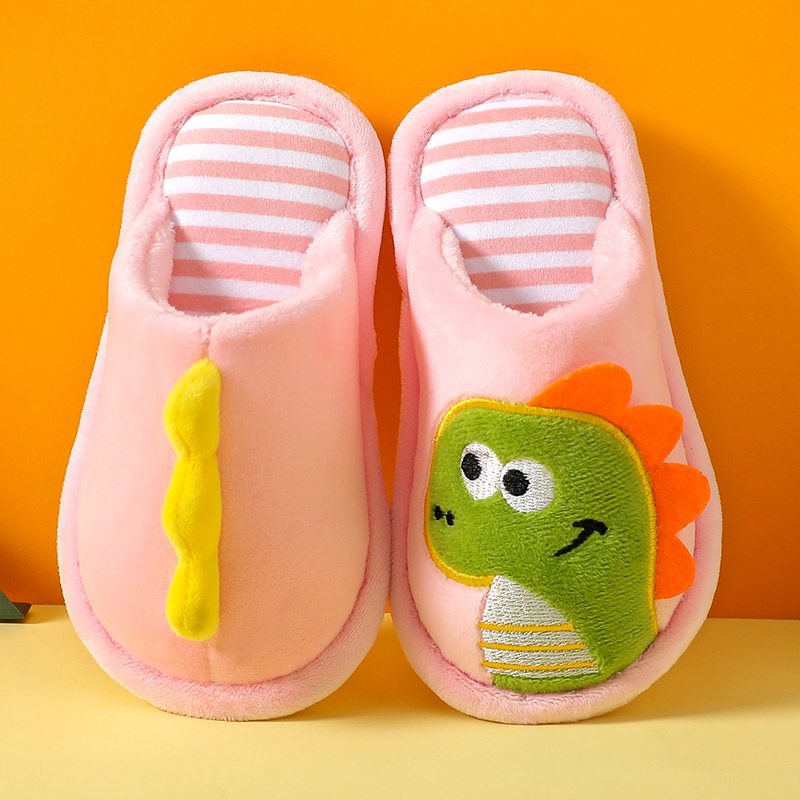 儿童棉拖鞋男女童卡通可爱秋冬季新款居家用室内防滑宝宝保暖棉拖8141