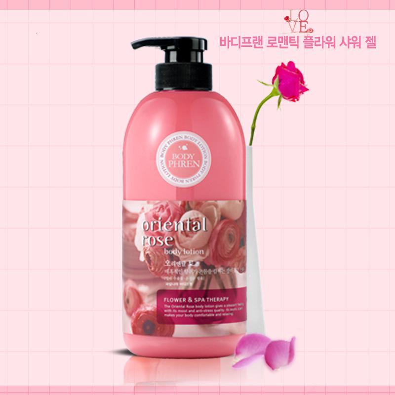 韩国原装进口 水果之乡贝缇贝恩浪漫玫瑰牛奶润肤乳 500g*1 深层滋润保湿身体乳 单瓶价