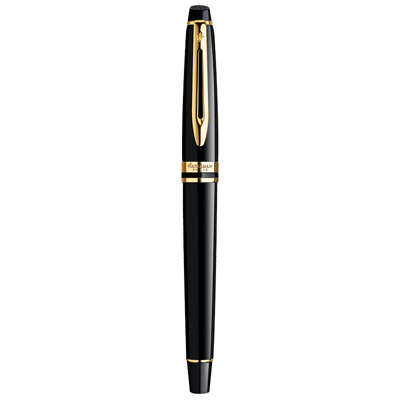 威迪文(WATERMAN)EXPERT系列丽雅黑金夹钢笔/墨水笔