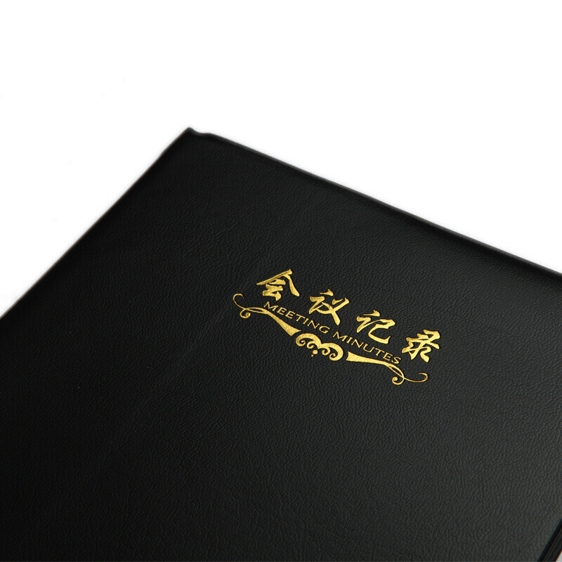 晨光(M&G)APYLK487会议记录皮本2本 A5/100张皮面本 日记本记事本 笔记本子 商务本 笔记本/记事本