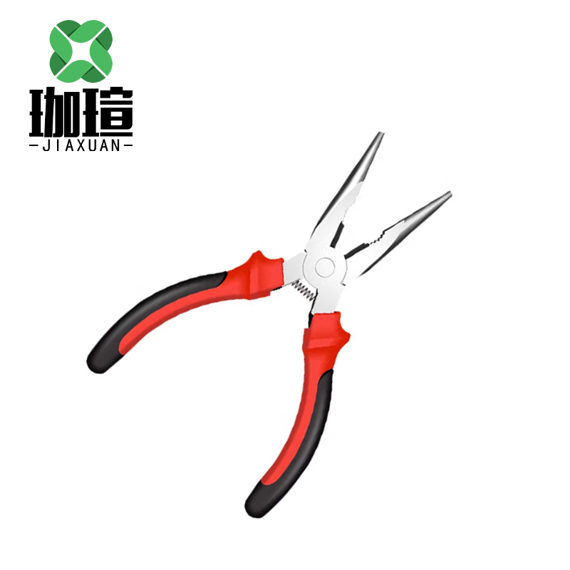 珈瑄 尖嘴钳 省力工业级多功能钢丝钳 6寸 把高清大图