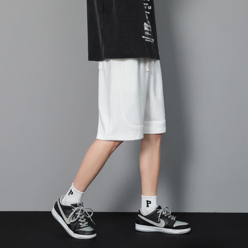 真维斯休闲短裤男士2022夏季新款直筒宽松韩版潮流百搭五分裤子图片