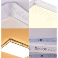 FSL佛山照明 LED吸顶灯客厅灯卧室灯现代简约长方形家用无极调光灯具