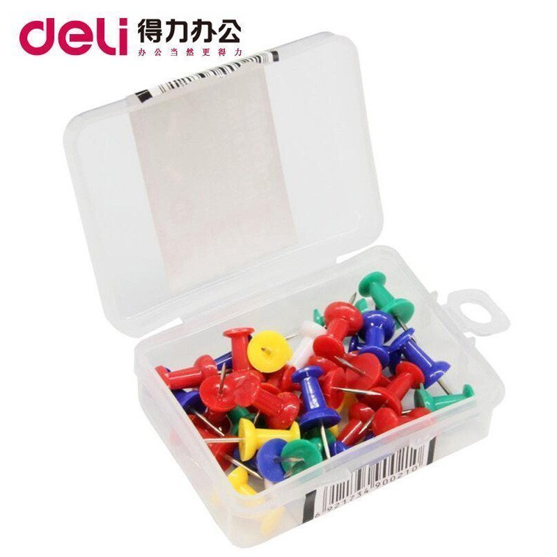 得力(deli ) 0021 彩色工字钉 多用途工字钉 10盒的价格