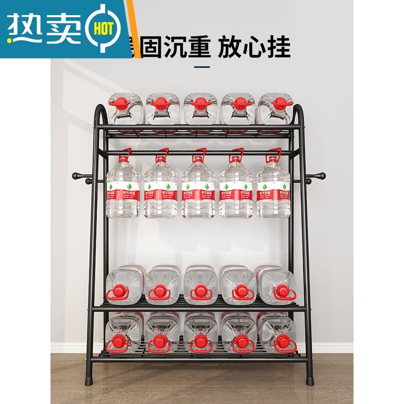 敬平简易晾衣架落地卧室内挂衣架折叠宿舍阳台收纳家用凉晒衣服杆架子 双层置物架-金-120CM高清大图