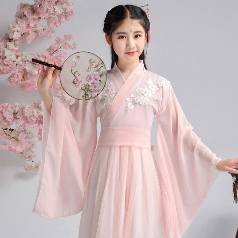 八岁小女孩古装公主衣服汉服童装杨紫锦觅香蜜同款儿童仙女服女童写真