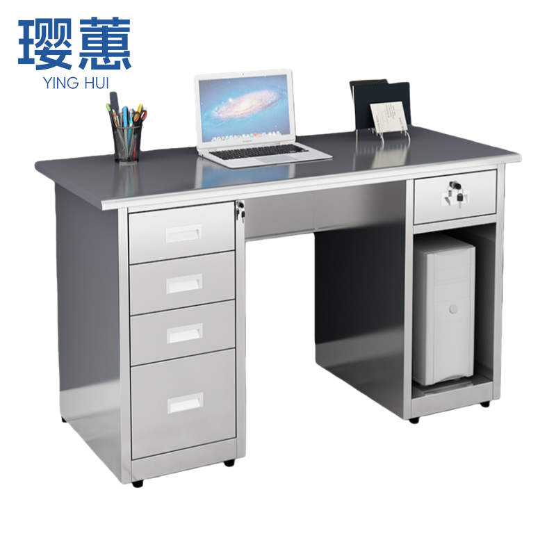璎蕙 办公桌 不锈钢张高清大图