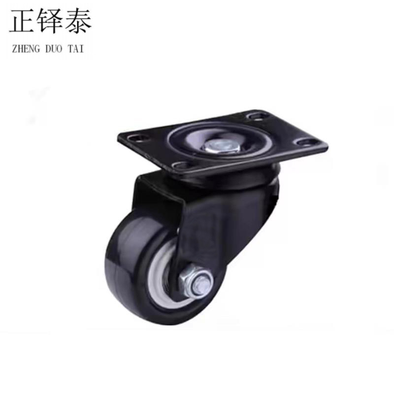 正铎泰 橡胶静音万向轮 1.5寸40mm/个高清大图