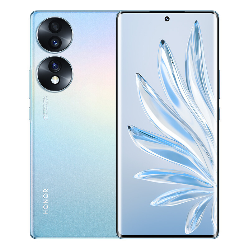 荣耀70 12GB+256GB 冰岛幻境 IMX800三主摄 双曲屏设计 高通骁龙778G Plus 66W快充 5G手机