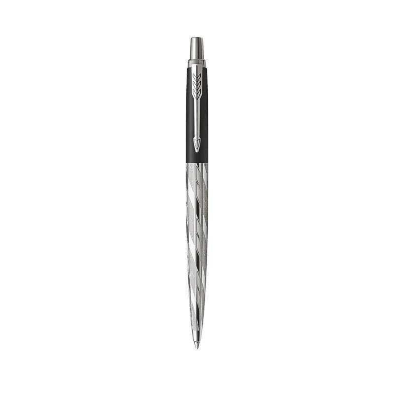派克PARKER 签字笔 乔特系列后现代黑凝胶水笔 中性笔 学生商务办公日常书写专用按动式原子笔佩戴0.55mm水性笔芯