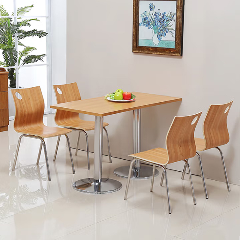 合祥源 餐桌椅组合配四椅 1200*800*750mm QX-CZ08 单位:套高清大图