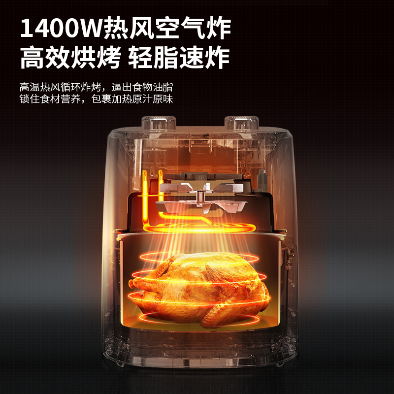 美菱(MELNG) 电烤炉空气炸锅-米白色 MTK-LC3545高清大图