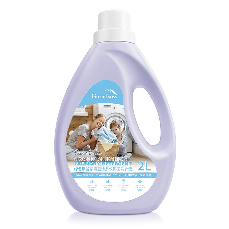 绿色溪谷桉素嘉洁多效抑菌洗衣液