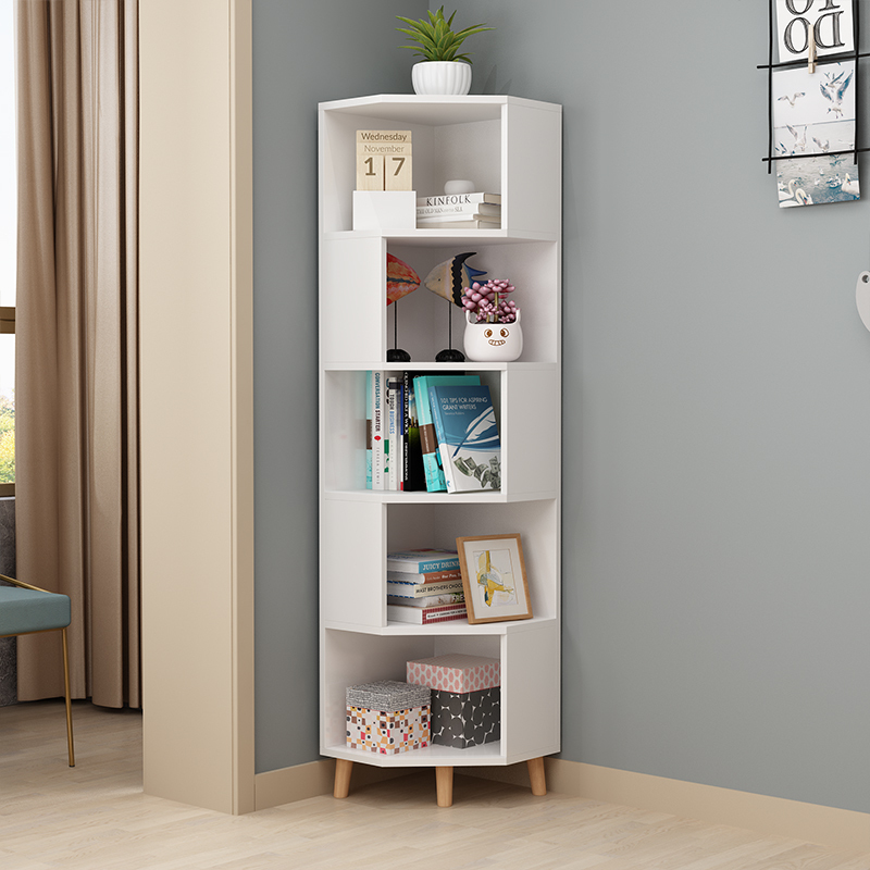 角柜墙角柜三角形客厅北欧简易家用落地置物架卧室扇形转角边柜闪电客