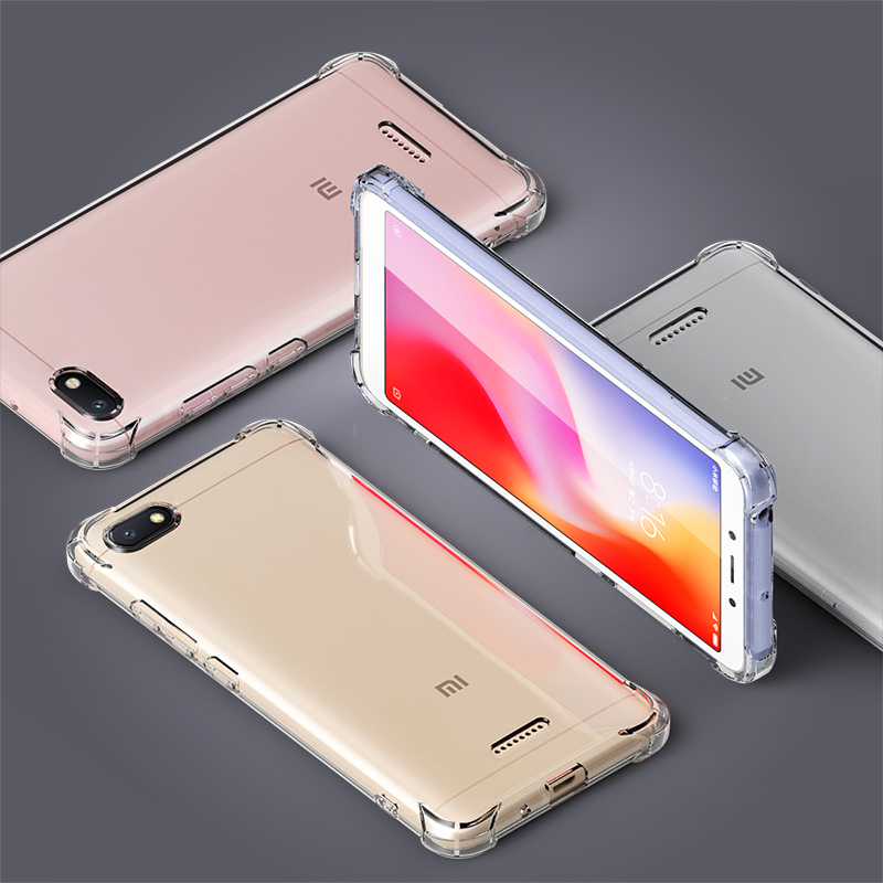 escase红米6a手机壳手机套tpu全包气囊防摔软壳有吊绳孔esip9系列升级