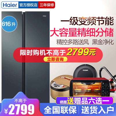 海尔冰箱BCD-616WGHSSEDC9