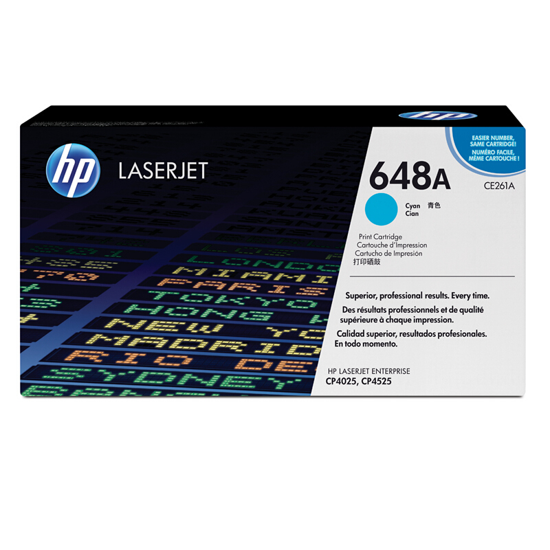 惠普(HP)CE261A 青色硒鼓 648A(适用Color LaserJet CP4025 CP4525)高清大图