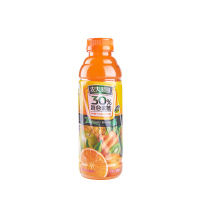 农夫果园30%混合果蔬汁500ml橙+胡萝卜+苹果+菠萝+猕猴桃普通装24瓶整箱