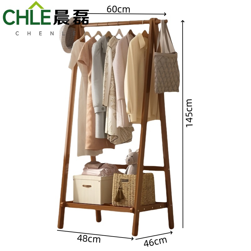 晨磊 衣帽架 60*46*145cm(单层) 个高清大图