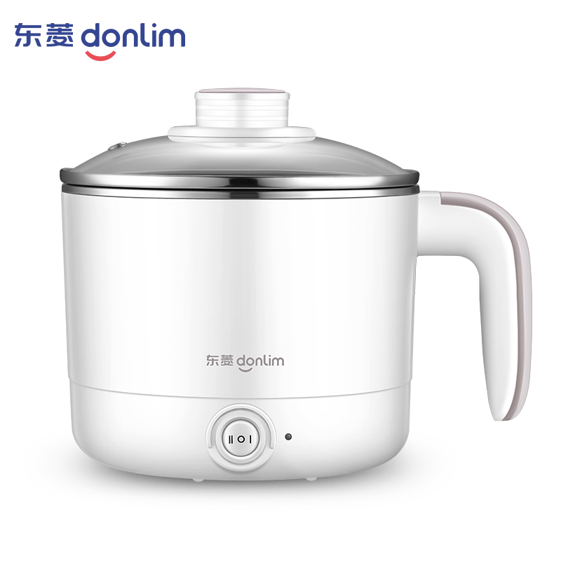 东菱(Donlim)电煮锅DL-ZG4033 白色多功能电热锅学生宿舍煮面锅办公家用迷你小电锅小型电火锅