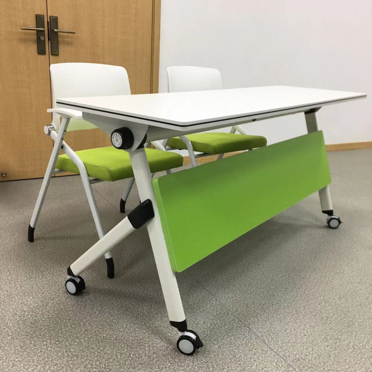 赛颐盛折叠培训会议桌1400*600*750mm张高清大图
