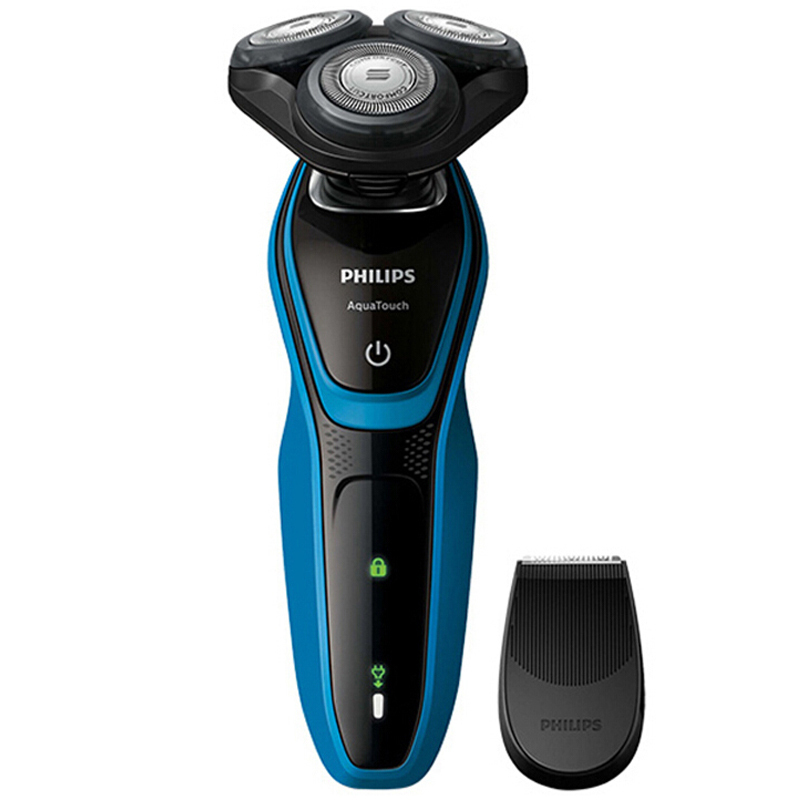 [多功能理容工具]飞利浦(Philips) S5050 电动剃须刀 旋转式三刀头 充电式 全身水洗 干湿两用高清大图