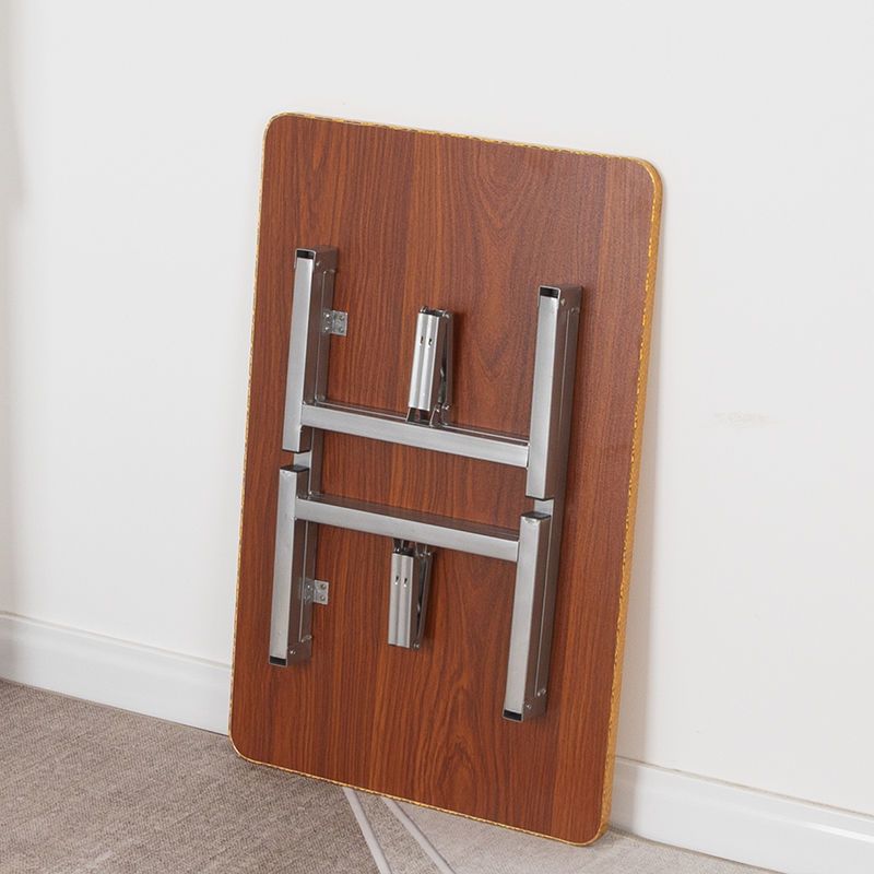 黄木纹60*40*28单弹簧腿炕桌 长方形折叠炕桌家用吃饭矮桌子地桌飘窗