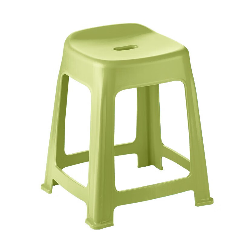 茶花(CHAHUA)其他日杂小件家用成人塑料防滑贝壳高凳109002绿色高清大图