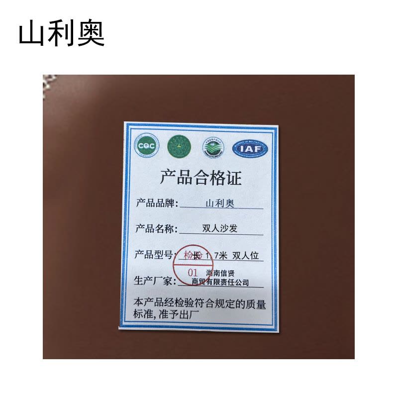 山利奥 双人沙发 长 1.7米 双人位 套图片
