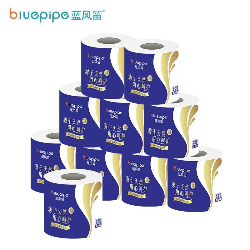 蓝风笛 卫生纸 150g*10卷 件高清大图