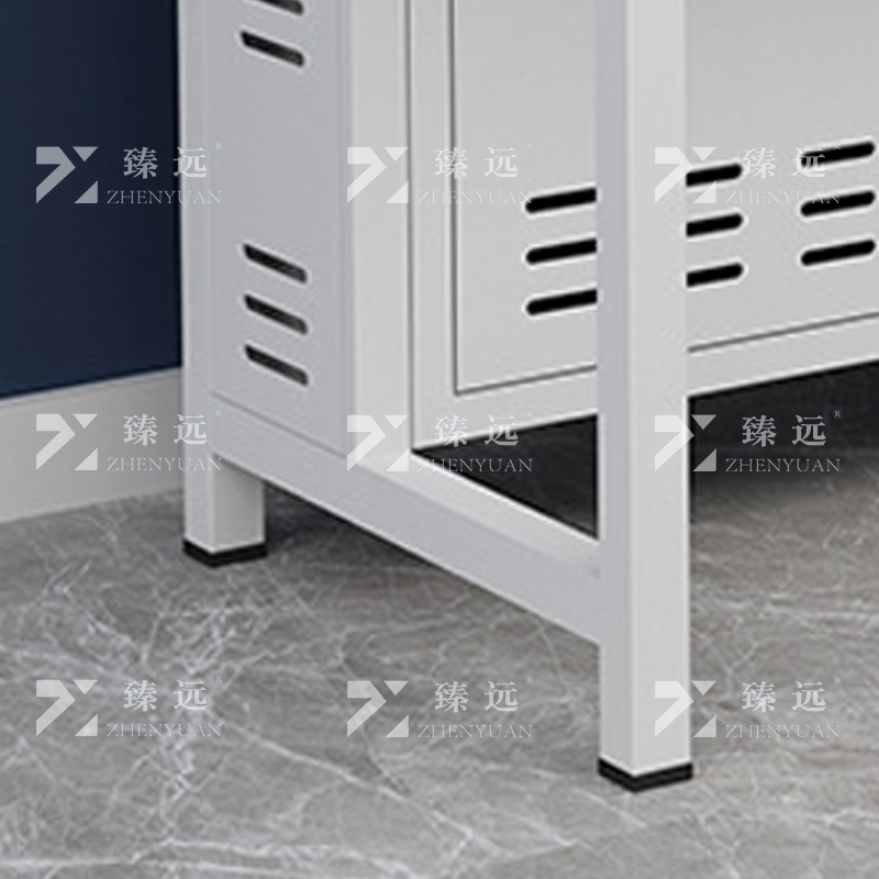 臻远 钢架电脑桌培训桌机房电脑桌学习桌课桌 双人位B款