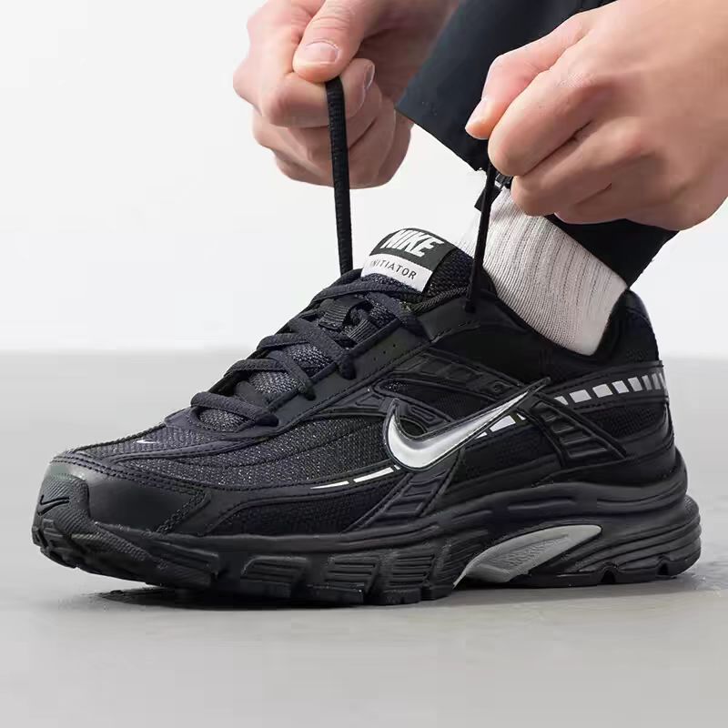 Nike耐克男鞋春INITIATOR黑银运动鞋复古老爹鞋跑步鞋IB4595-001 39高清大图