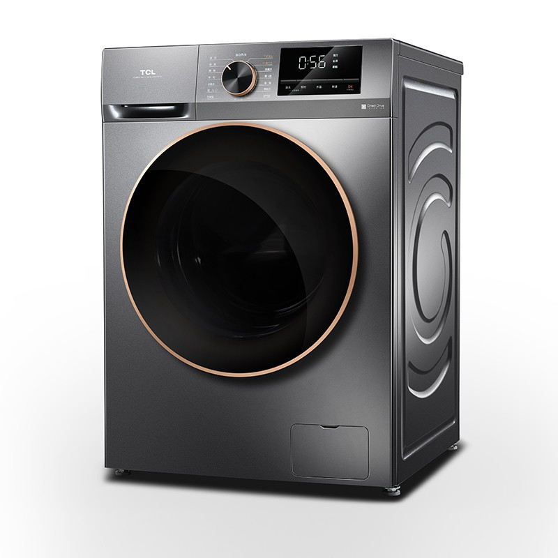 TCL G100F12-D星曜灰 10公斤 变频全自动滚筒洗衣机 真丝柔洗 热力除菌空气洗