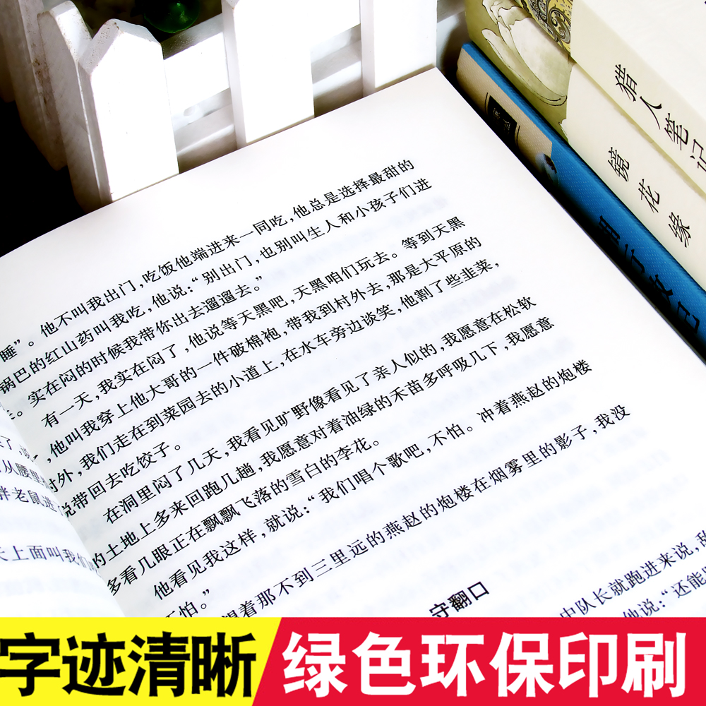 [全4册 赠4本考点]七年级上册阅读 猎人笔记正版原著 白洋淀纪事 镜花缘 湘行散记 屠格涅夫孙犁沈从文李汝珍著初中名著高清大图