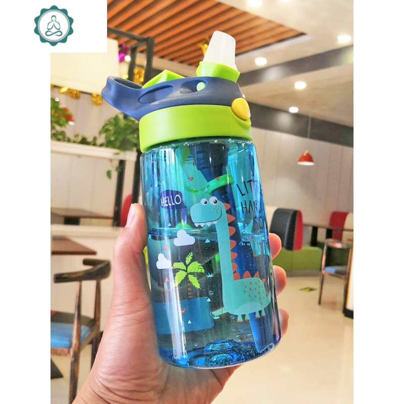 华象儿童水杯吸管水杯便携夏天塑料小学生大容量防摔幼儿园 封后塑料