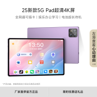 新三星官 2025款12英寸平板电脑 烟雨紫16+256G 满血版十核X35芯片 4K超清护眼5G全网通娱乐办公学习网课二合一插卡通话