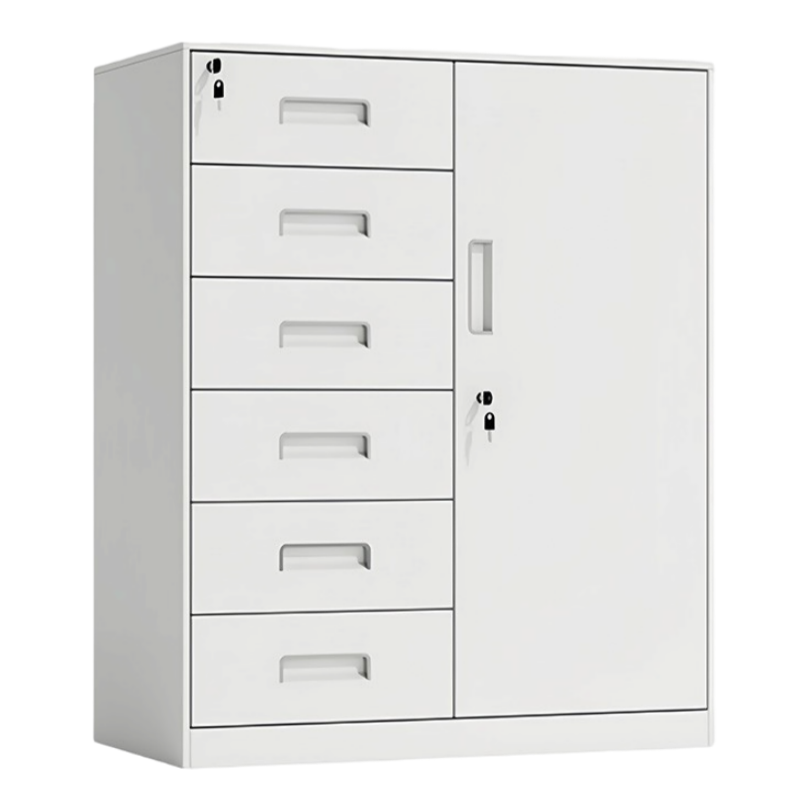 智叶舟矮柜六斗一门750*390*900mm台高清大图