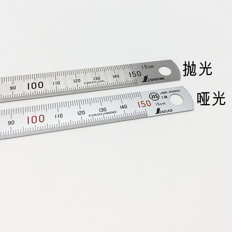 SHINWA15cm不锈钢直尺 日本亲和高精度公制刻度尺 测量绘图尺子 21573高清大图