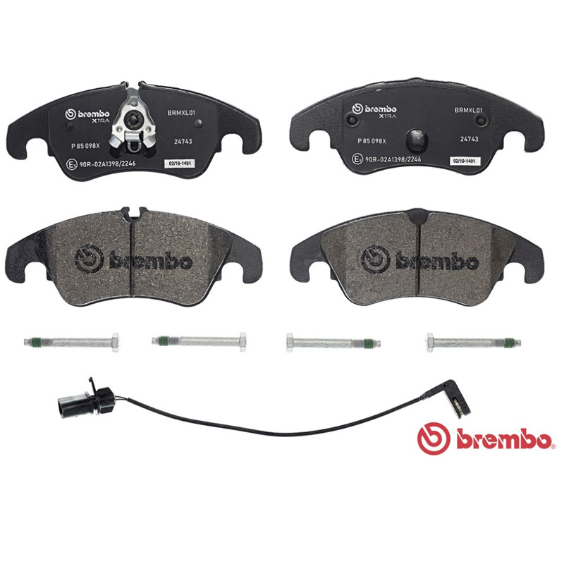 布雷博(brembo)前片.高性能P85112X适配11-16款帕萨特/10-16款途观/途观/途欢/夏朗/奥迪Q3